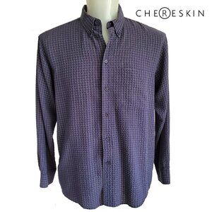 CHERESKIN Slightly Dressy Office Casual Shirt Size L
